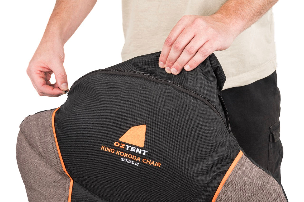 HEADREST WITH CARRY BAG STORAGE