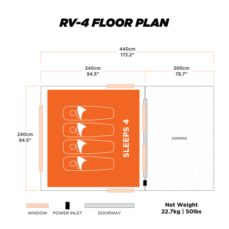 Oztent RV-4 30 Second Tent